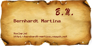 Bernhardt Martina névjegykártya